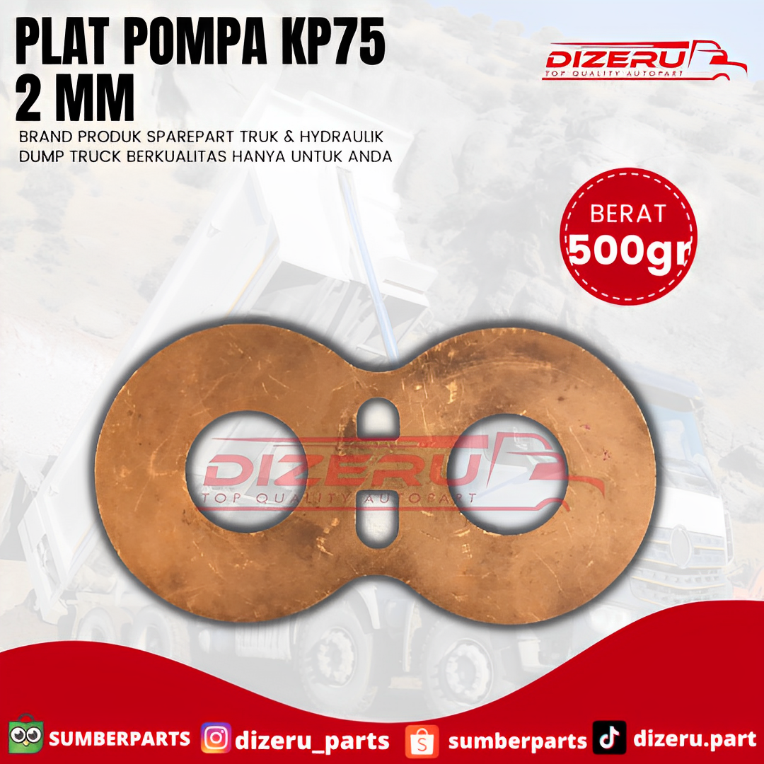 Plate Pompa KP 75 2 MM